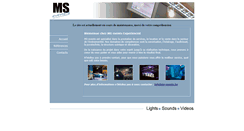 Desktop Screenshot of ms-events.be